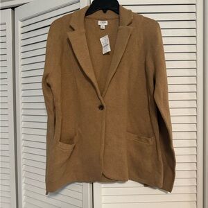 J. Crew tan blazer, NWT